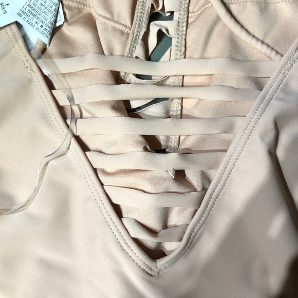 Forever 21 Raw Ladder Cutout OnePiece Bathing Suit - Picture 4 of 6